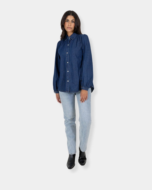 LOUISE SHIRT - DARK BLUE