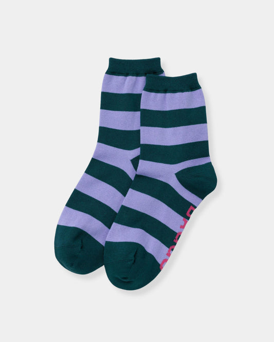 CREW SOCK - MALACHITE STRIPE