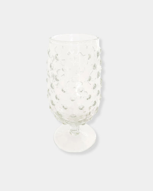 HOBNAIL - 12oz STEMMED GLASS