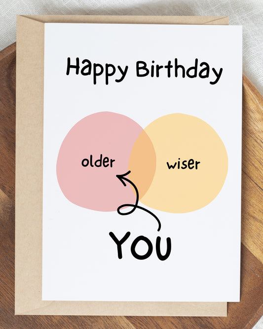 OLDER YOU BIRTHDAY - CARD
