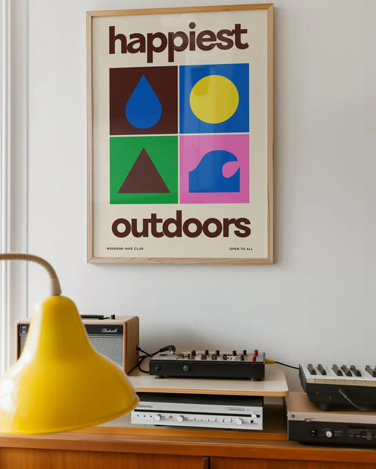 HAPPIEST OUTDOORS - PRINT