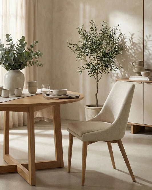 FRITZ SIDE CHAIR IVORY NATURAL - SET OF 2