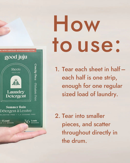 SUMMER RAIN - LAUNDRY DETERGENT SHEETS