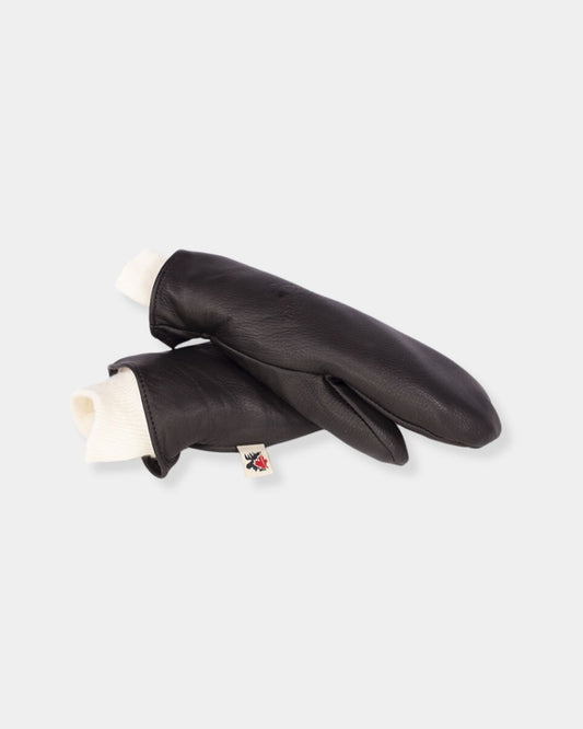 SMALL - BLACK DEERSKIN MITT