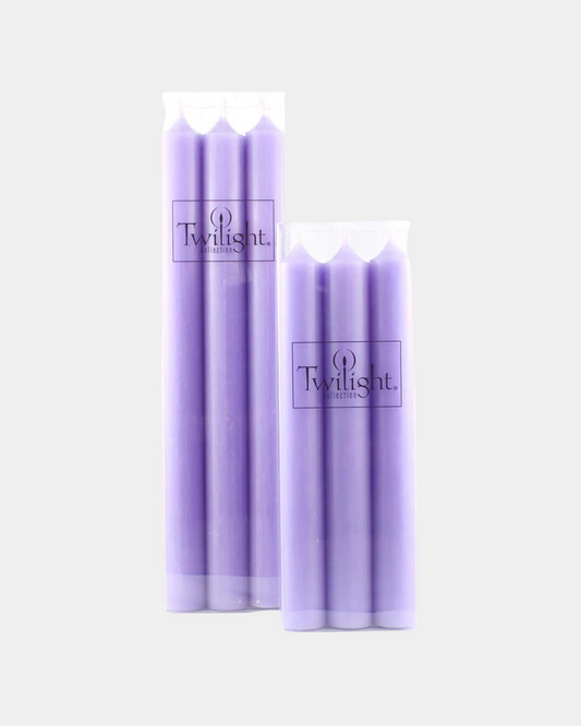TWILIGHT CANDLE 10" SET OF 6 - LAVENDER
