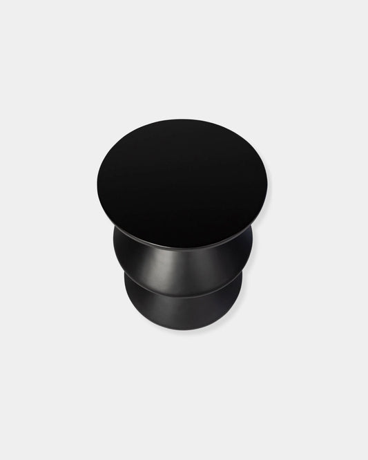 CONCRETE INVERTED SIDE TABLE - BLACK