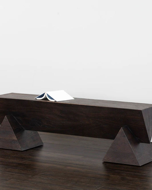 GREGOR BENCH - DARK BROWN