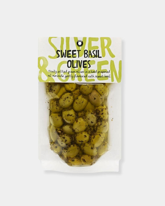 SWEET BASIL GREEN OLIVES