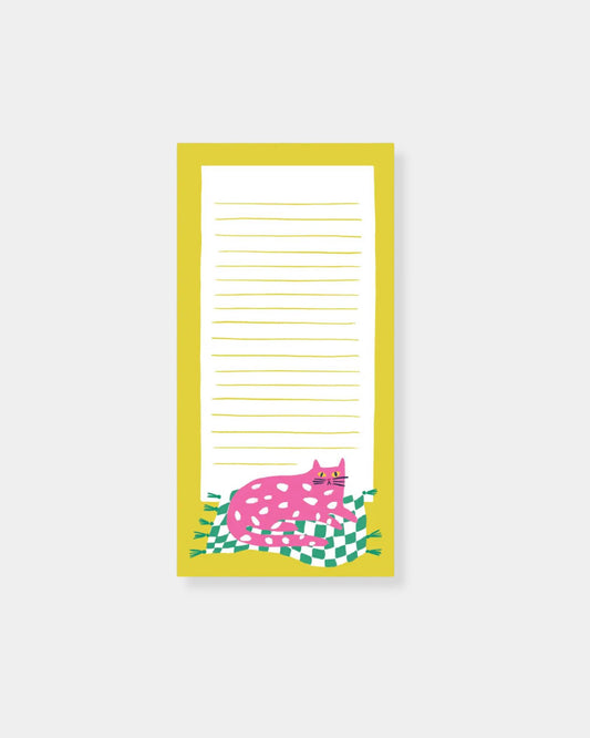 KITTY MARKET LIST MAGNETIC NOTEPAD