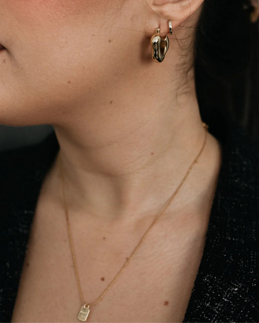 CINDY GOLD HOOP - EARRINGS