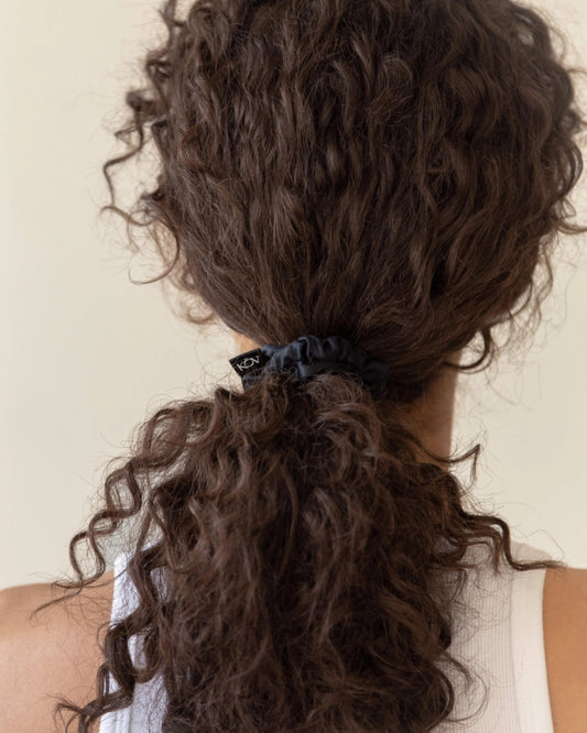 BLACK TRIO - SILK SCRUNCHIE BUNDLE