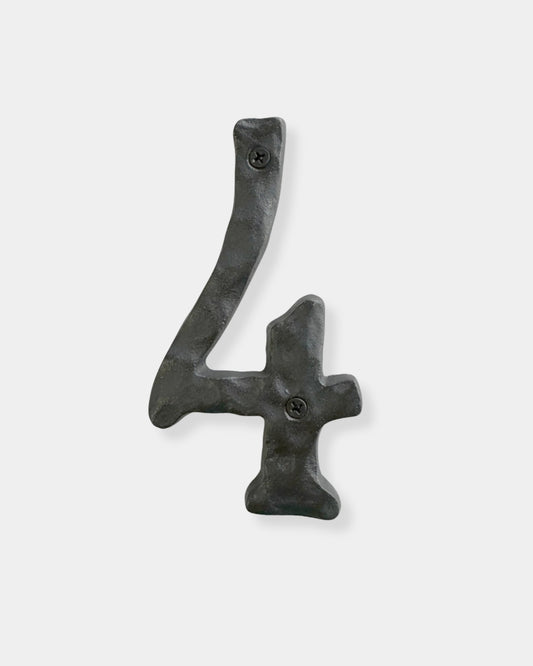 "4" CAST IRON HOUSE NUMBER