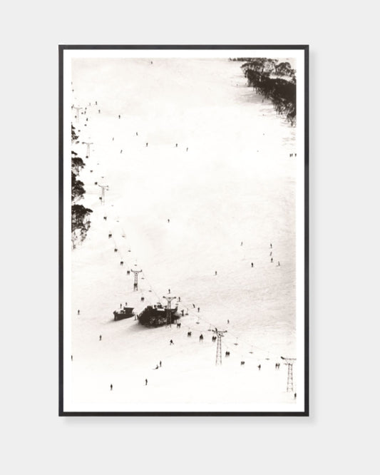 SKI LIFT 1966 - GICLEE ART 28×42 PRINT