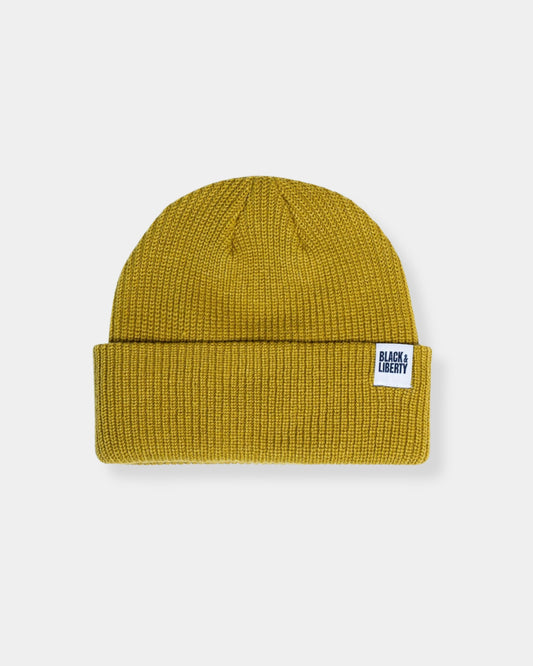 RIB KNIT BEANIE - PISTACHIO