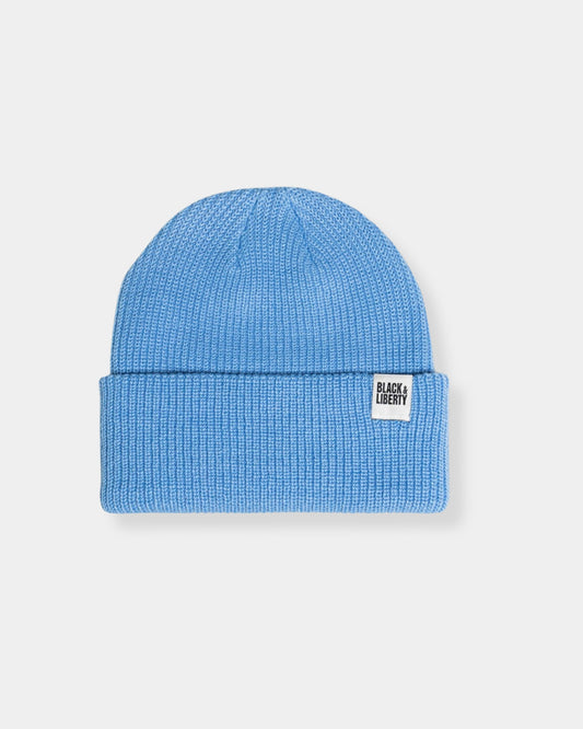 RIB KNIT BEANIE - CAPRI