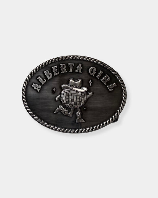 ALBERTA GIRL BELT BUCKLE - SILVER