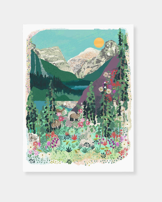 BANFF ROCKY MOUNTAIN - 12x16 PRINT