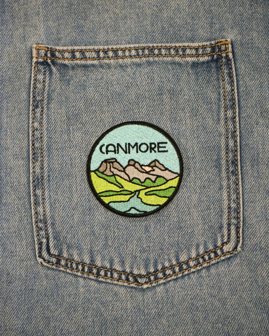 BLUE CANMORE - IRON ON PATCH