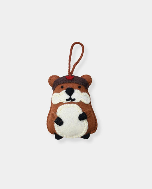 BEAVER - EMBROIDERED ORNAMENT