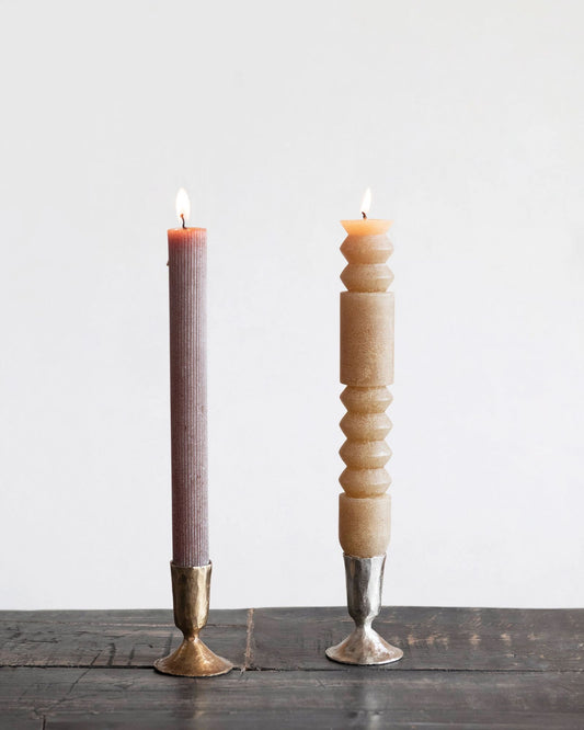 GOLD METAL TAPER HOLDER