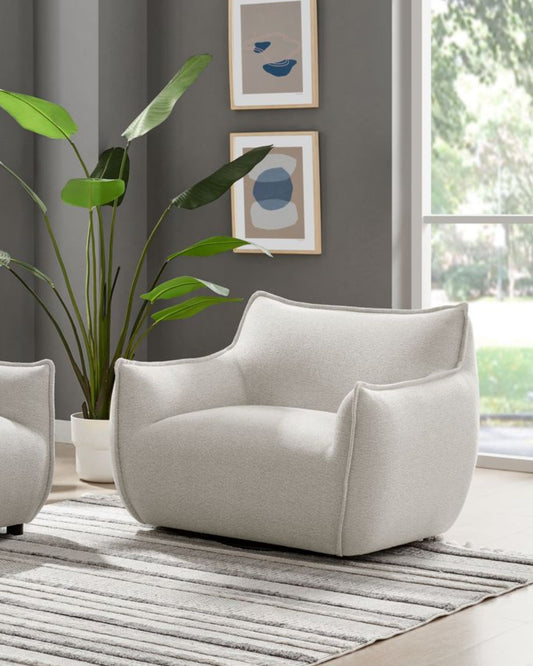 ELIAS SWIVEL CHAIR - BURNABY ECRU