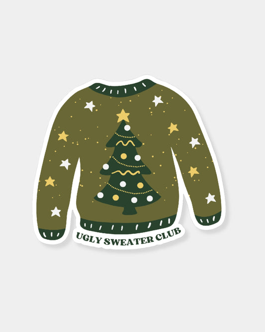 XMAS TREE UGLY SWEATER - STICKER
