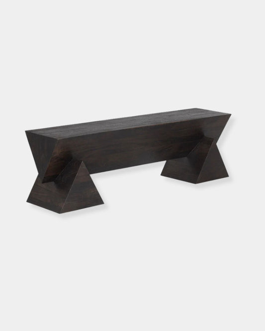 GREGOR BENCH - DARK BROWN