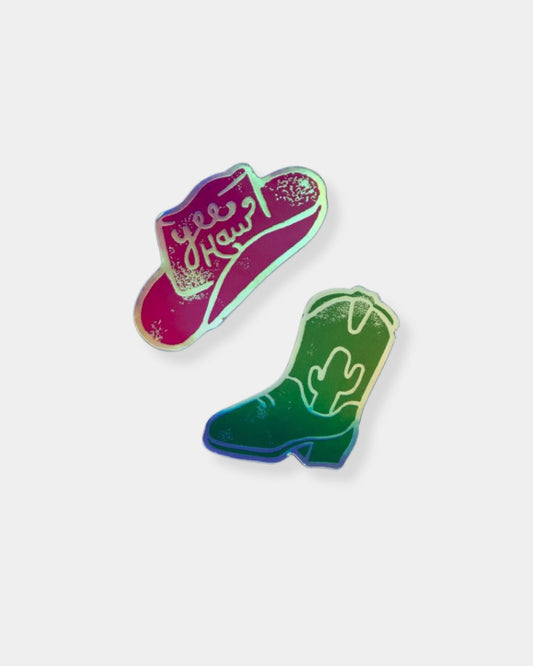 COWGIRL STICKERS 2 PACK