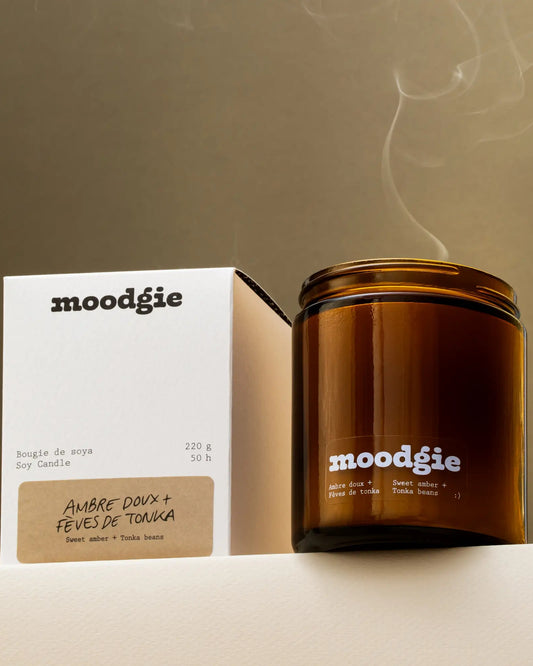 SWEET AMBER + TONKA BEANS - CANDLE