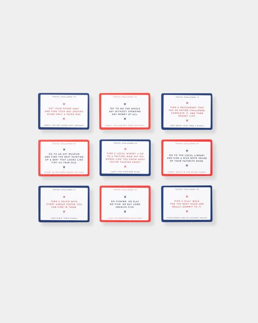 CHALLENGE ACCEPTED TRAVEL TASKS - CARD DECK
