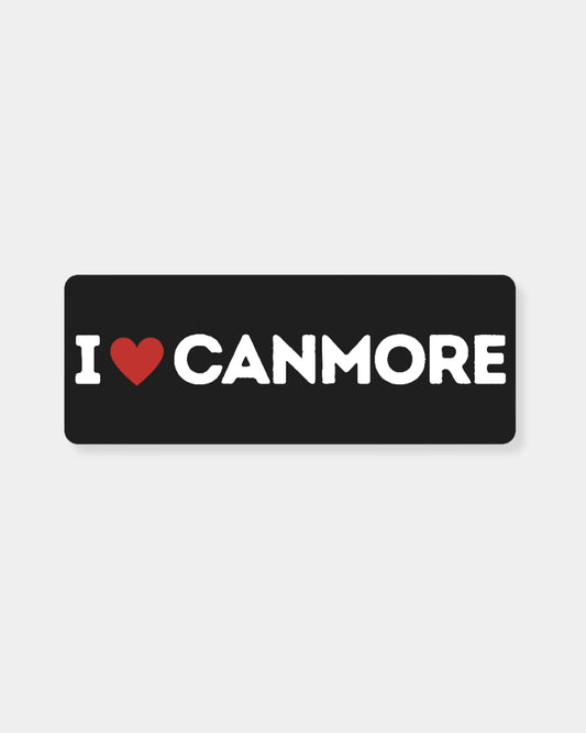 I LOVE CANMORE BLACK - BUMBER MAGNET