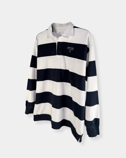 RUGBY SHIRT - NAVY STRIPE