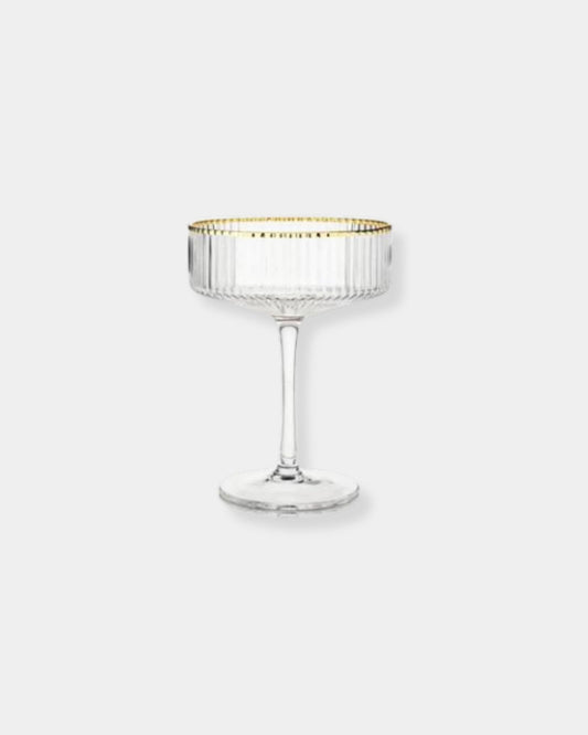 RIBBED CHAMPAGNE GLASS