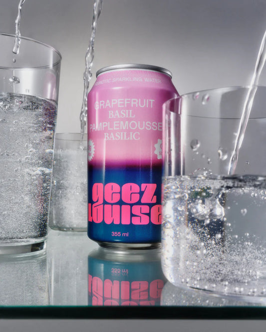 GEEZ LOUISE - GRAPEFRUIT BASIL 355ml