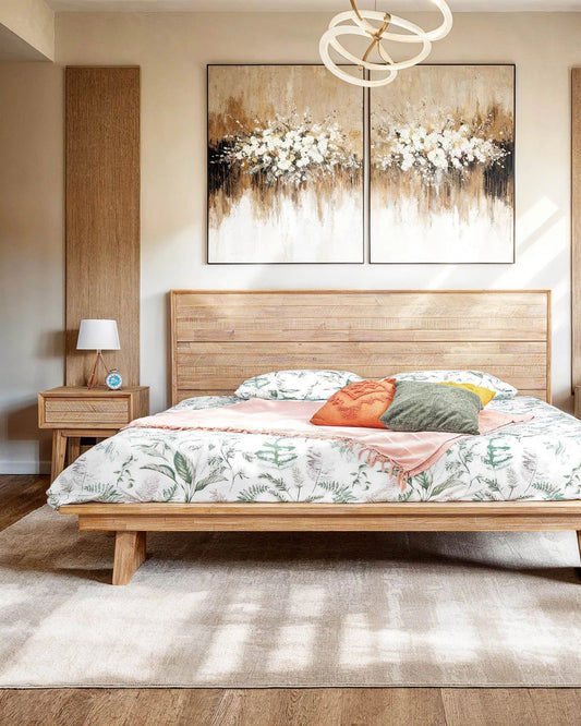 GIA LIGHT DRIFTWOOD BED