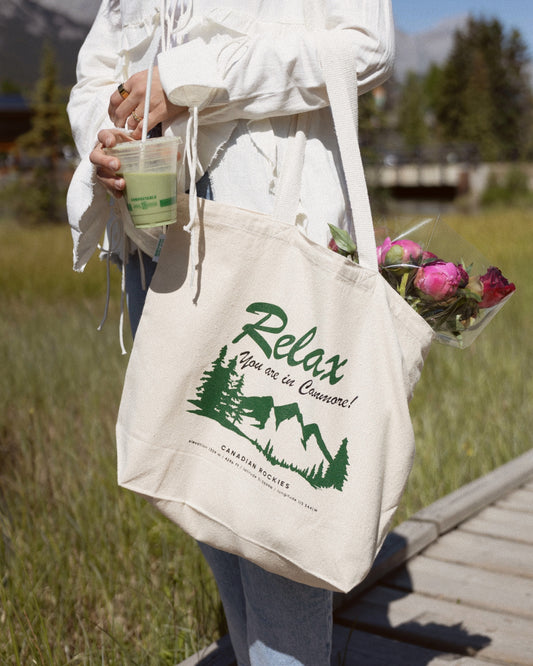 RELAX YOU ARE IN CANMORE - TOTE BAG