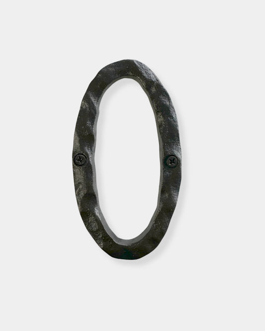 "0" CAST IRON HOUSE NUMBER