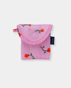 PUFFY EARBUDS CASE - PAINTED WILDFLOWER