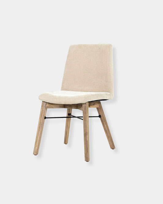 GIA DINING CHAIR SET OF 2 - SAND & LIGHT DRIFTWOOD