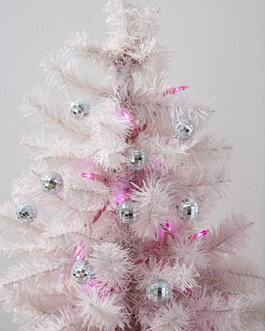TINY DISCO GARLAND 88" SILVER