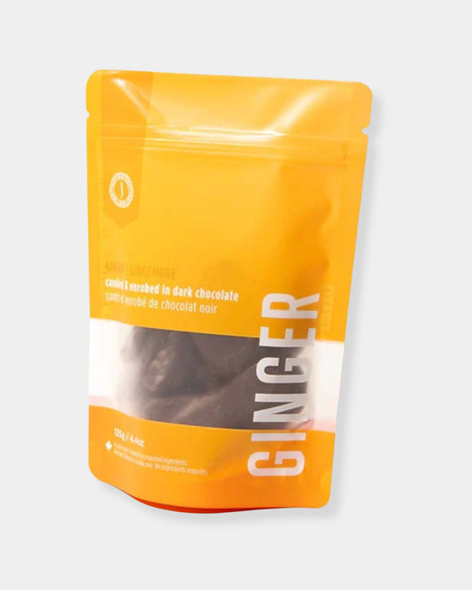 DARK CHOCOLATE CANDIED GINGER