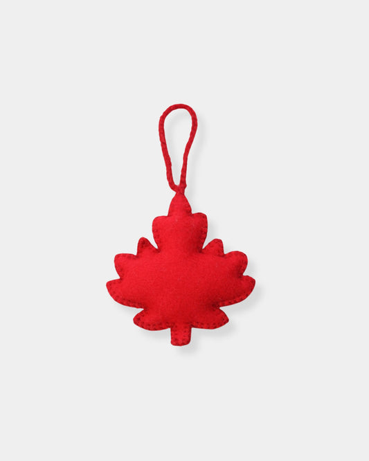 MAPLE LEAF - EMBROIDERED ORNAMENT