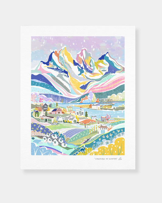 CANMORE IN WINTER - PRINT 8X10