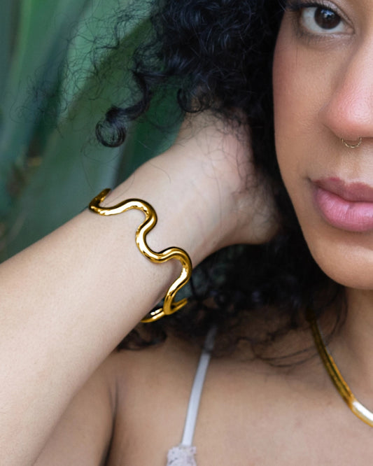 ALMA 18K GOLD PLATED CUFF