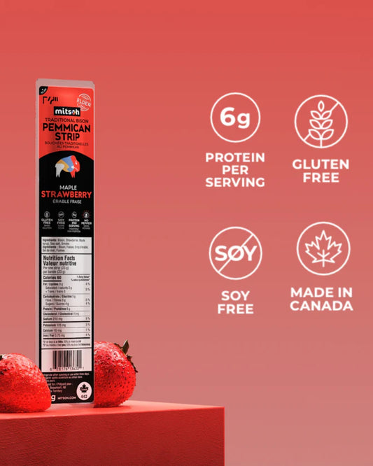 BISON ORIGINAL PEMMICAN - MAPLE STRAWBERRY