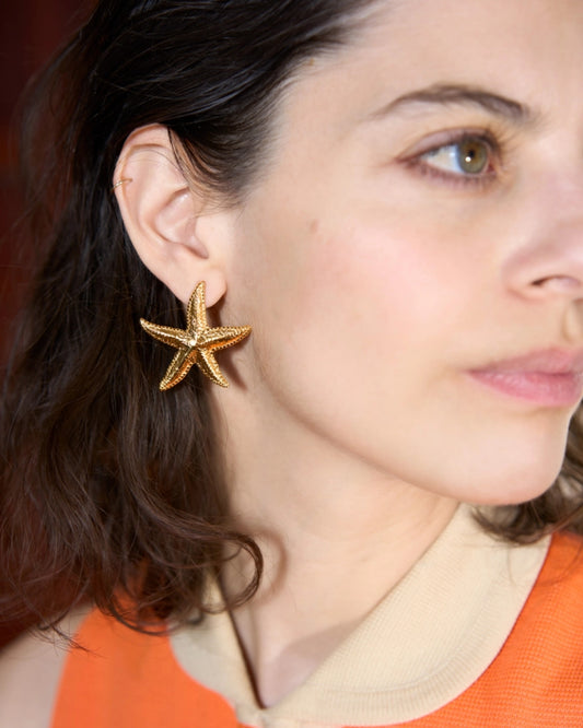 A STAR IS BORN - 18K GOLD PLATED EARRINGS