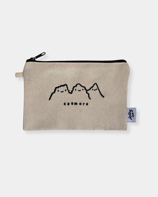 THREE SISTERS EMBROIDERED POUCH - MEDIUM