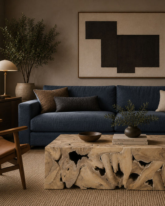 NATURA FLOW RECTANGULAR COFFEE TABLE - BLEACHED
