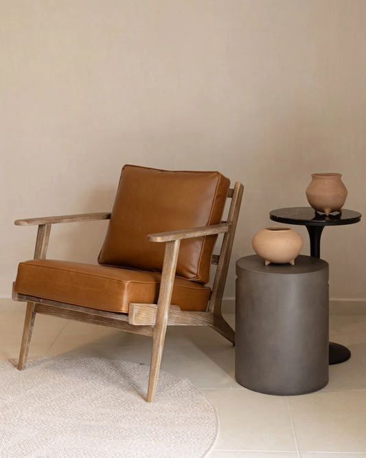 JUNIOR ARM CHAIR - SADDLE BROWN