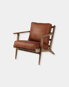 JUNIOR ARM CHAIR - SADDLE BROWN